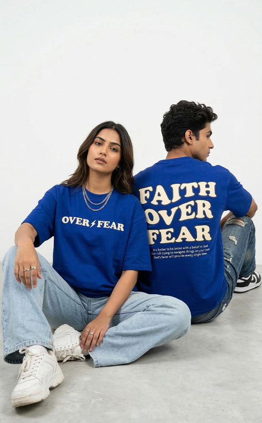 Faith Over Fear Royal Blue