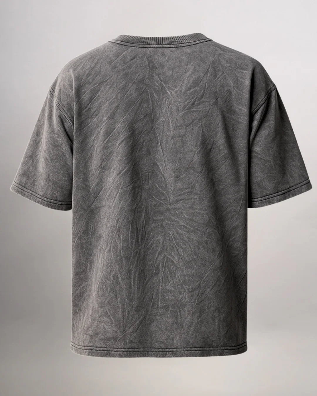 Charcoal Acid Wash Bird Tee