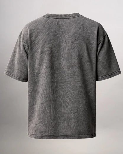 Charcoal Acid Wash Bird Tee