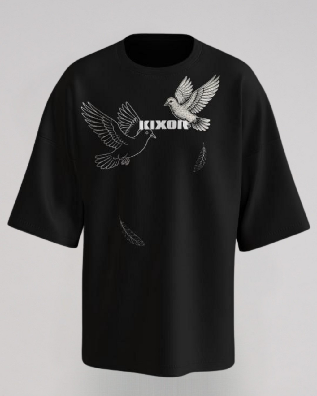 KIXOR "Free Mind" Oversized T-Shirt – Black