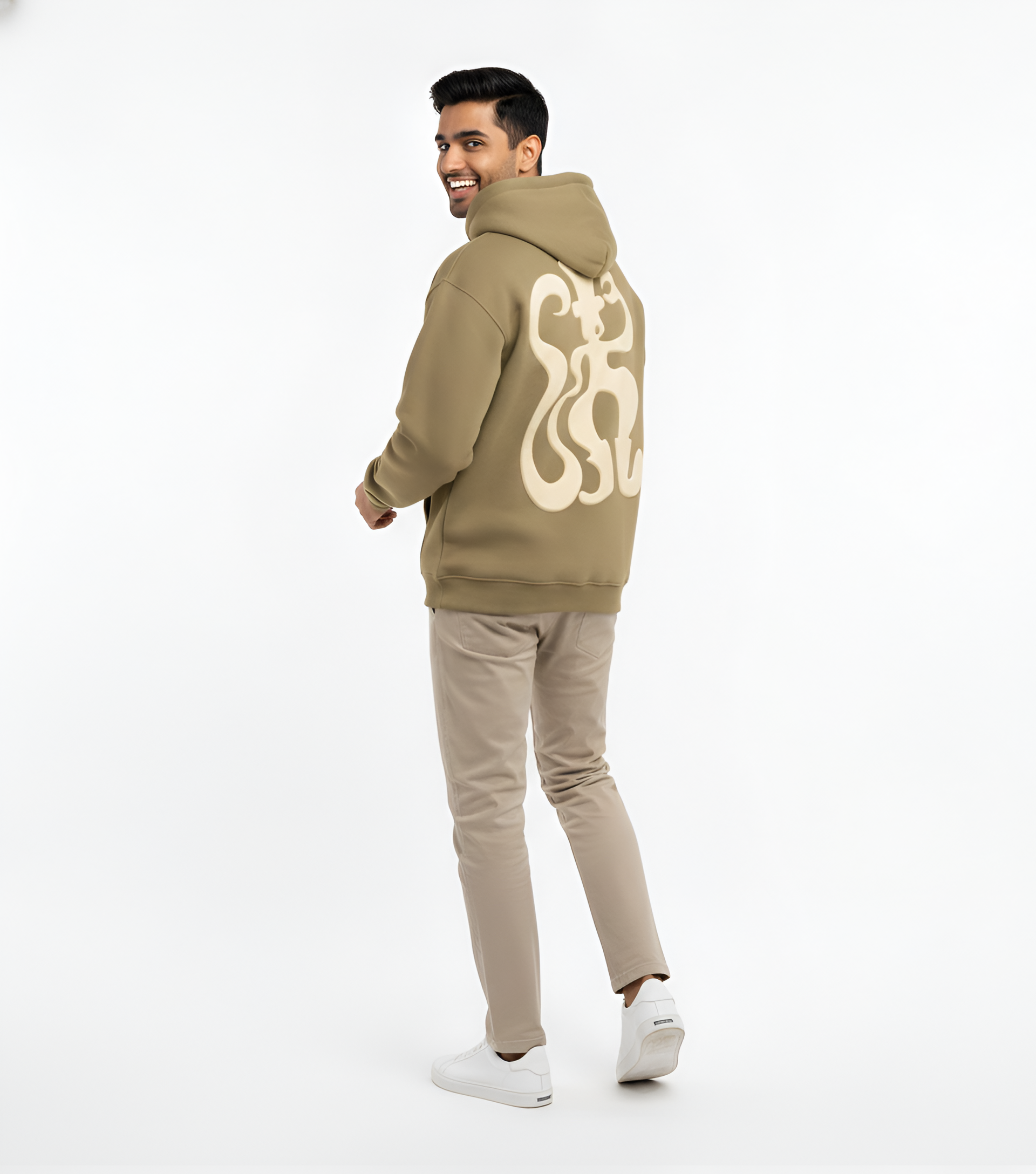 KIXOR Statement Puff Hoodie – 380 GSM Oversized