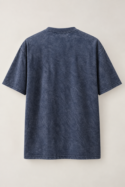 Blue Acid Wash Bird Tee