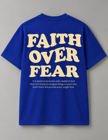 Faith Over Fear Royal Blue