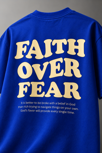 Faith Over Fear Royal Blue