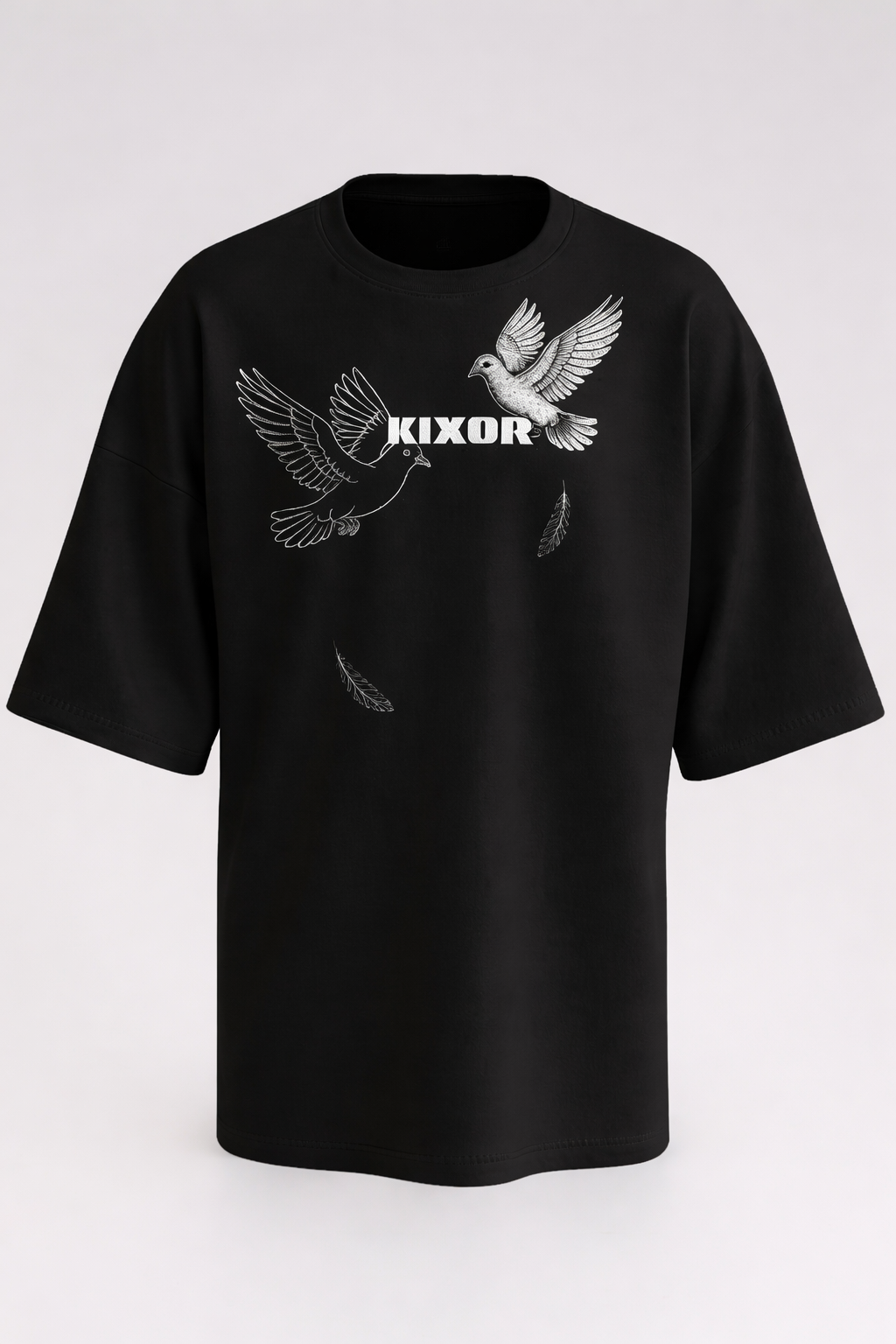 KIXOR "Free Mind" Unisex Oversized T-Shirt – Black