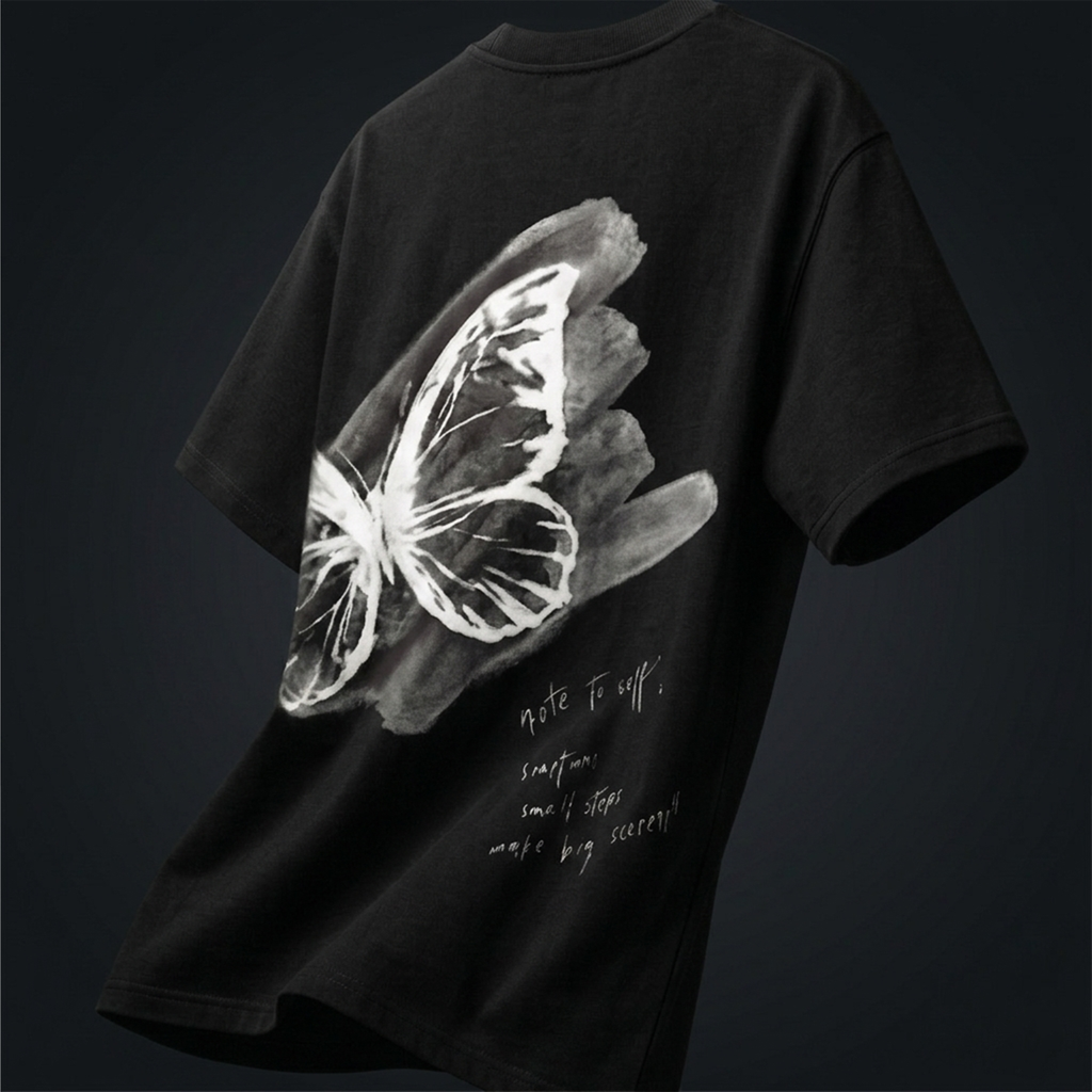 Small Steps Butterfly Black