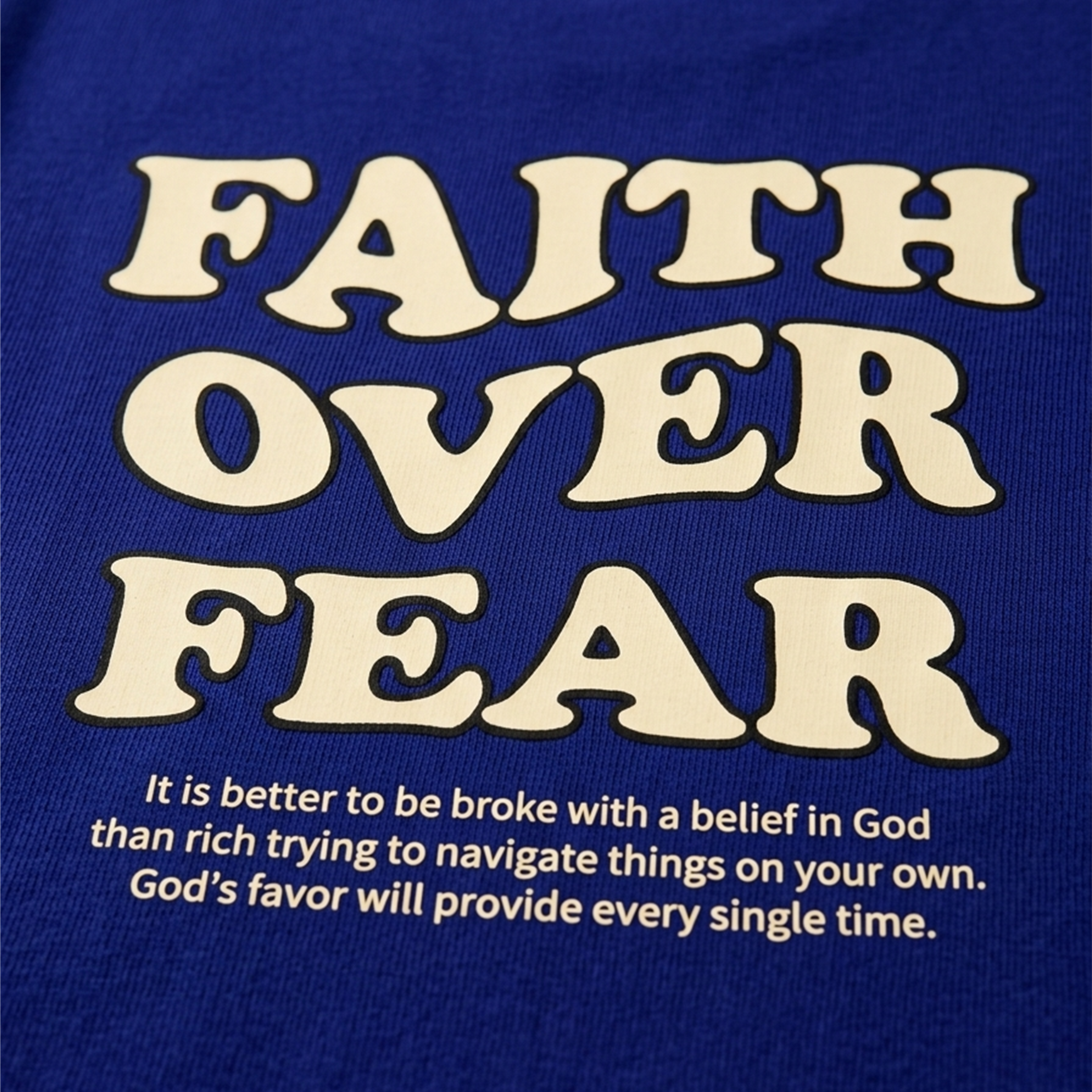 Faith Over Fear Royal Blue