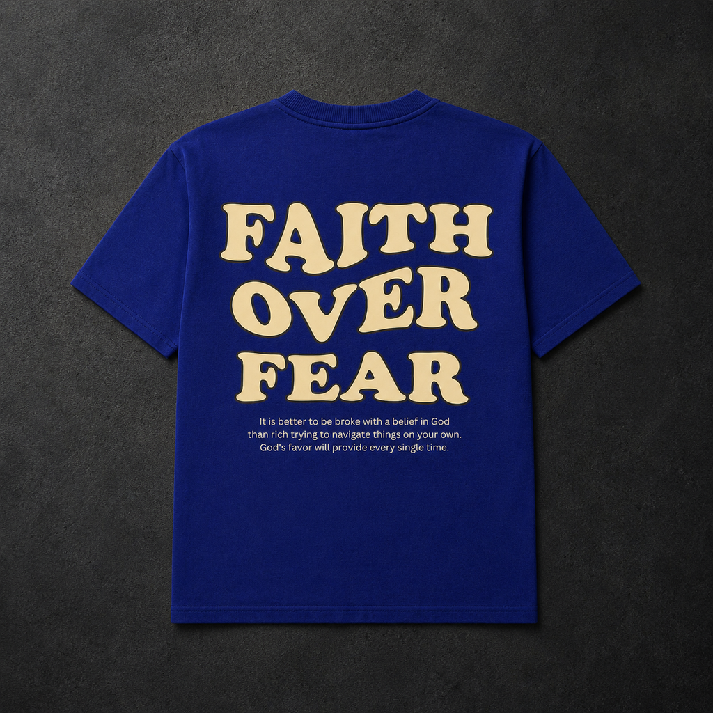 Faith Over Fear Royal Blue